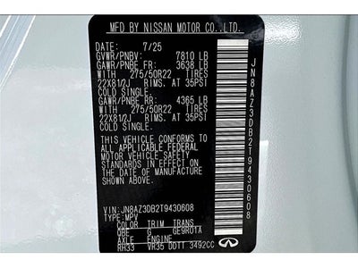 2026 INFINITI QX80 SPORT