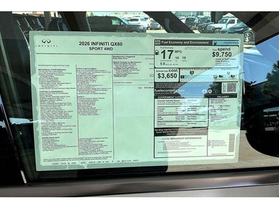 2026 INFINITI QX80 SPORT