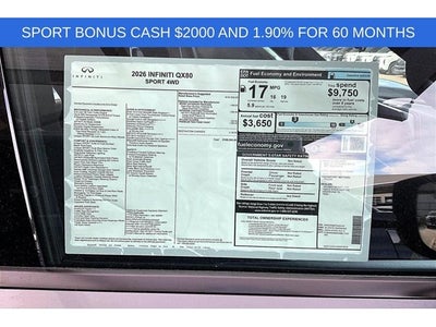 2026 INFINITI QX80 SPORT
