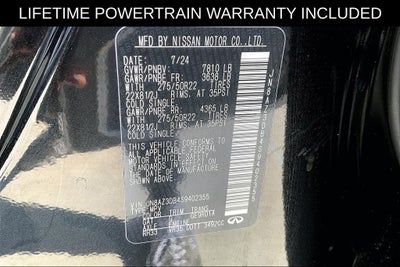 2025 INFINITI QX80 SENSORY