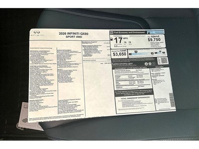 2026 INFINITI QX80 SPORT