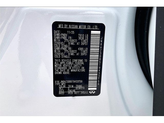 2026 INFINITI QX80 SPORT