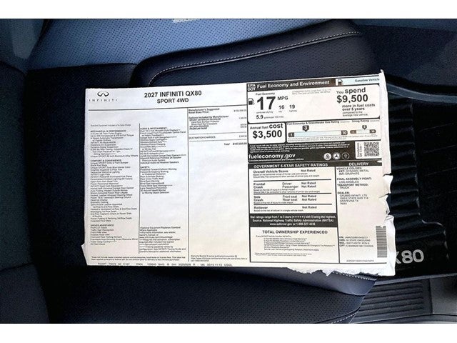 2027 INFINITI QX80 SPORT