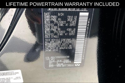 2025 INFINITI QX80 SENSORY