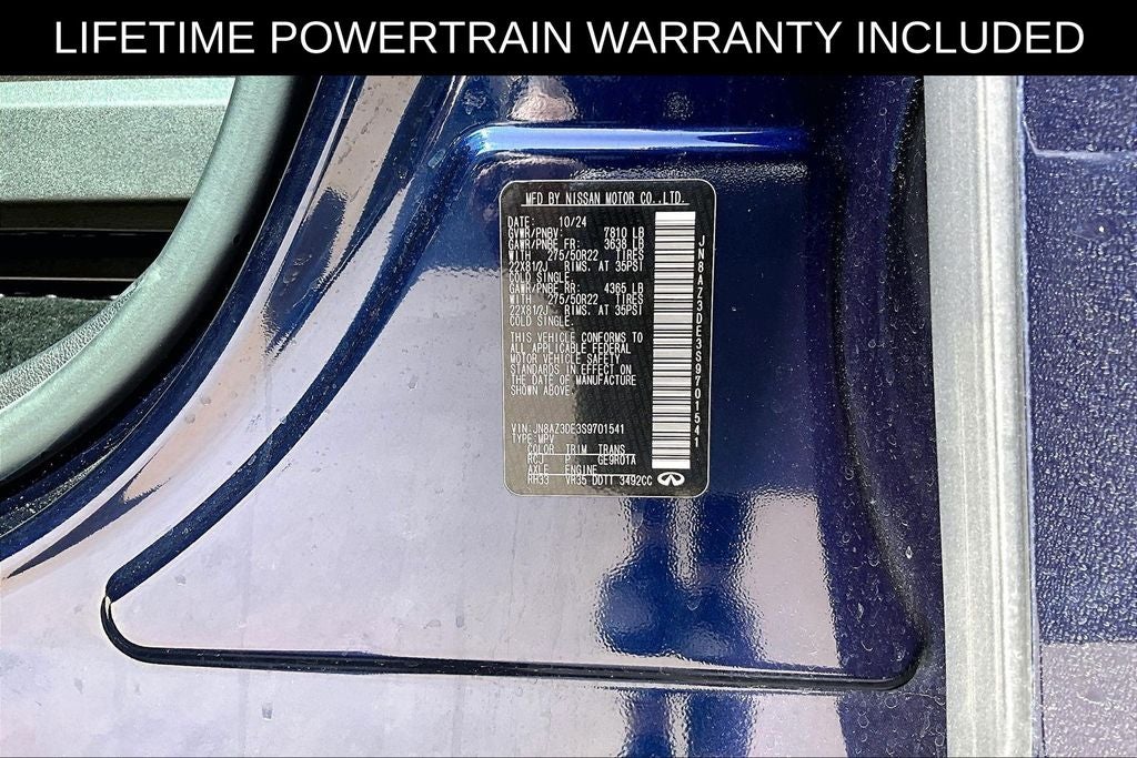 2025 INFINITI QX80 SENSORY