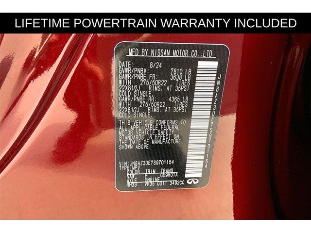 2025 INFINITI QX80 SENSORY