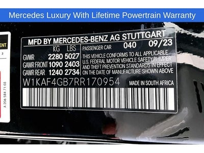 2024 Mercedes-Benz C-Class C 300