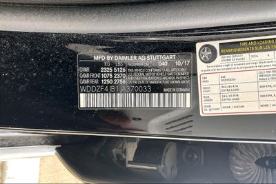 2018 Mercedes-Benz E-Class E 300