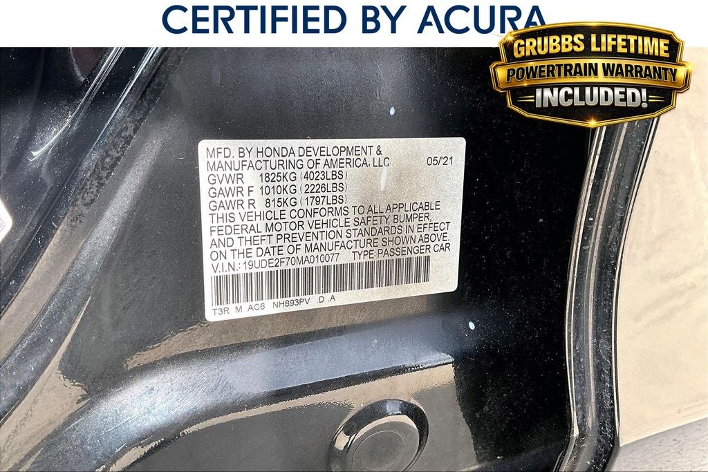 2021 Acura ILX Premium Package