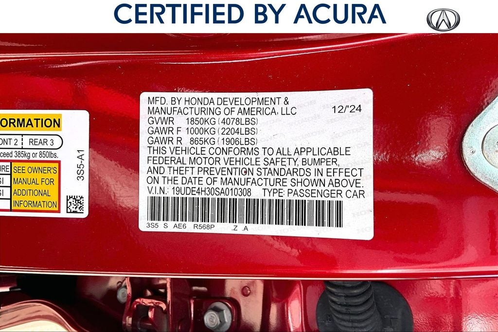2025 Acura Integra A-Spec Package