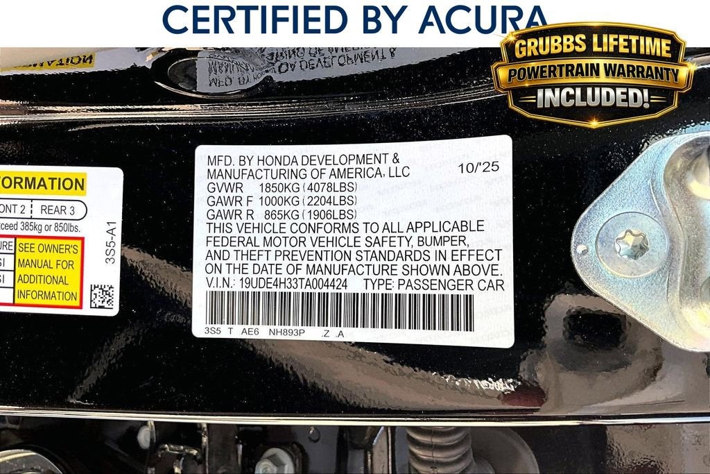2026 Acura Integra A-Spec Package