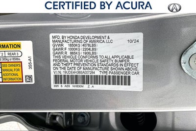 2025 Acura Integra A-Spec Package