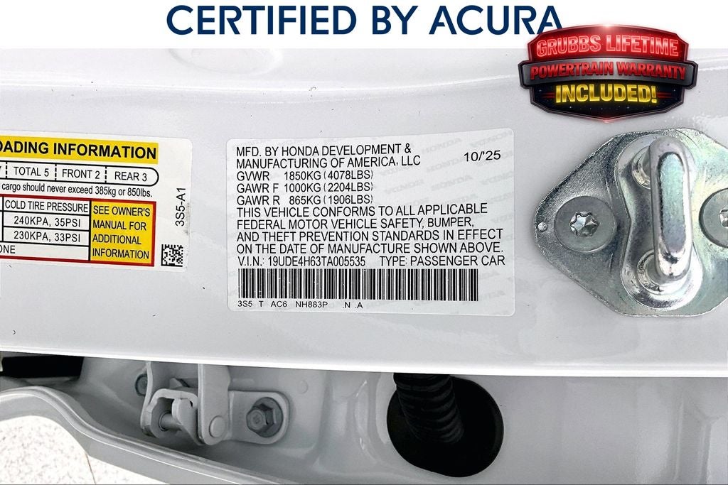 2026 Acura Integra A-Spec Tech Package