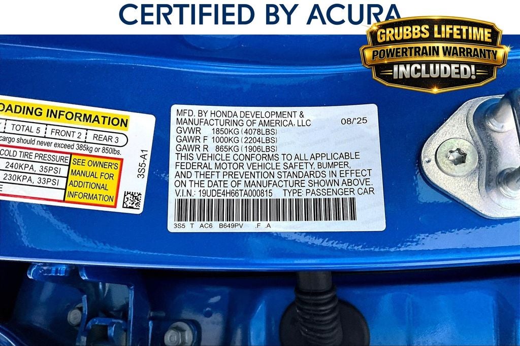 2026 Acura Integra A-Spec Tech Package