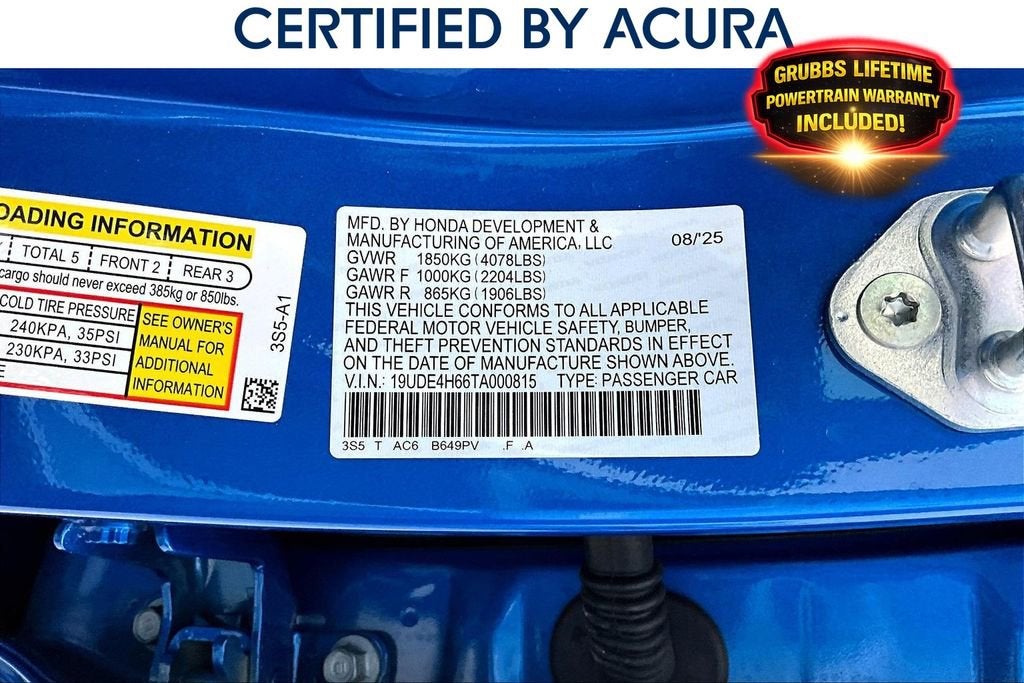 2026 Acura Integra A-Spec Tech Package