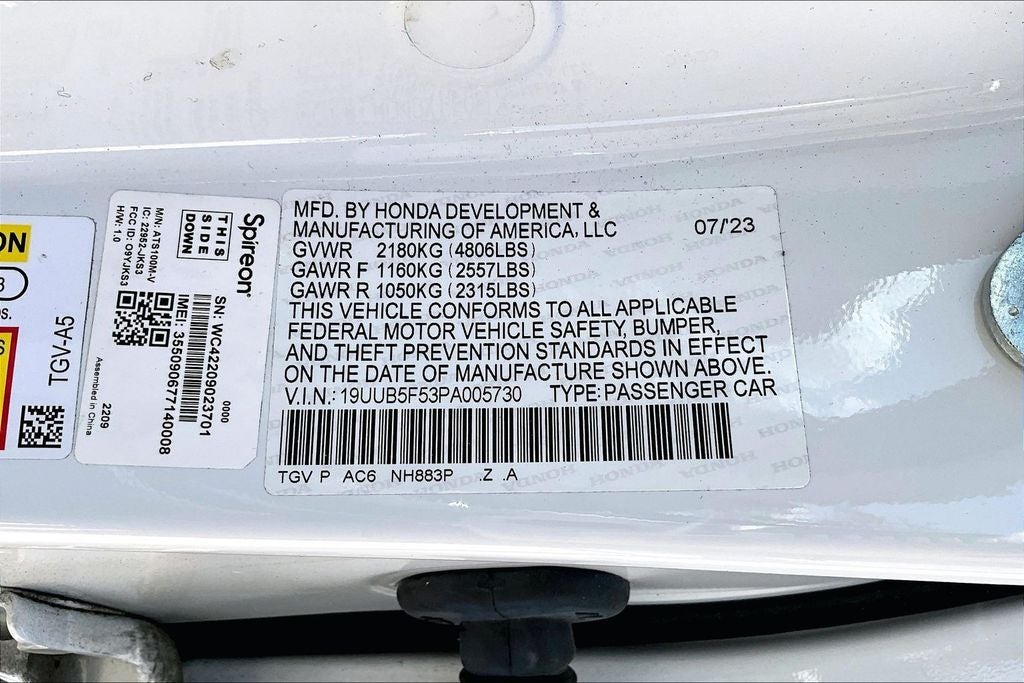 2023 Acura TLX A-Spec Package