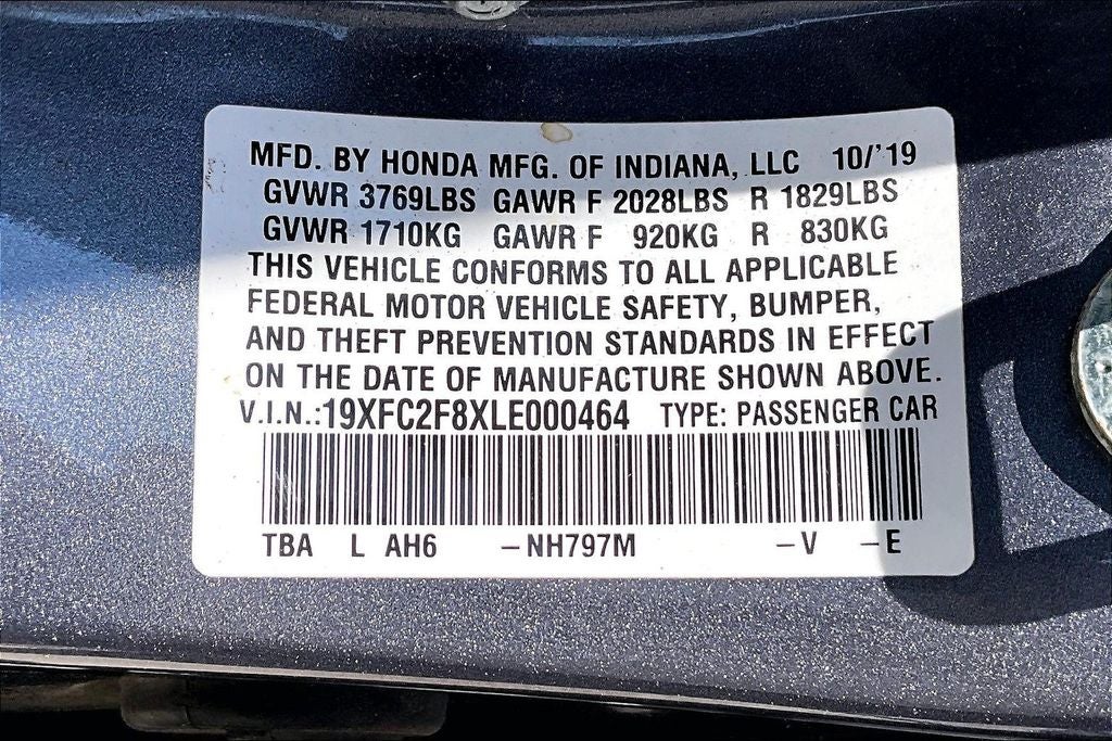 2020 Honda Civic Sport