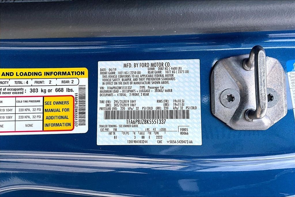 2019 Ford Mustang Shelby GT350