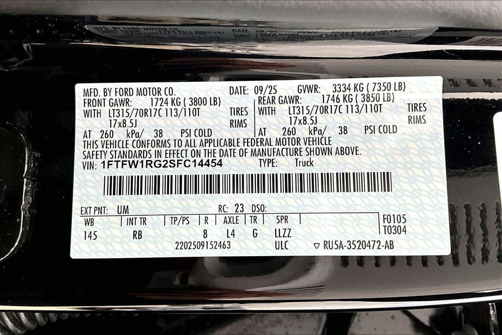 2025 Ford F-150 Raptor