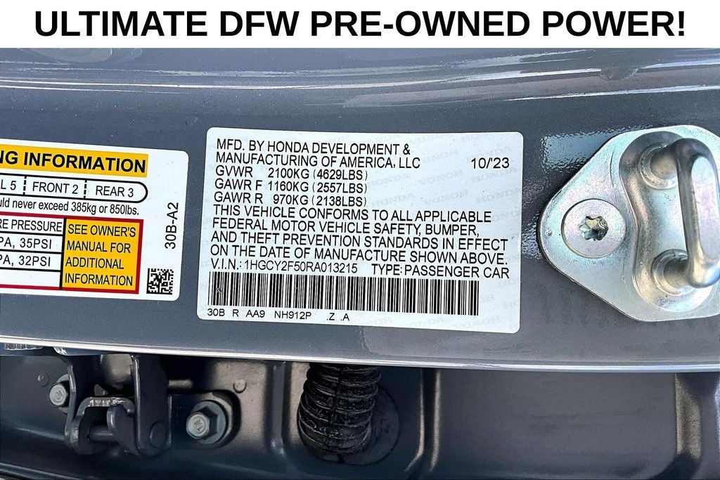 2024 Honda Accord Hybrid Sport