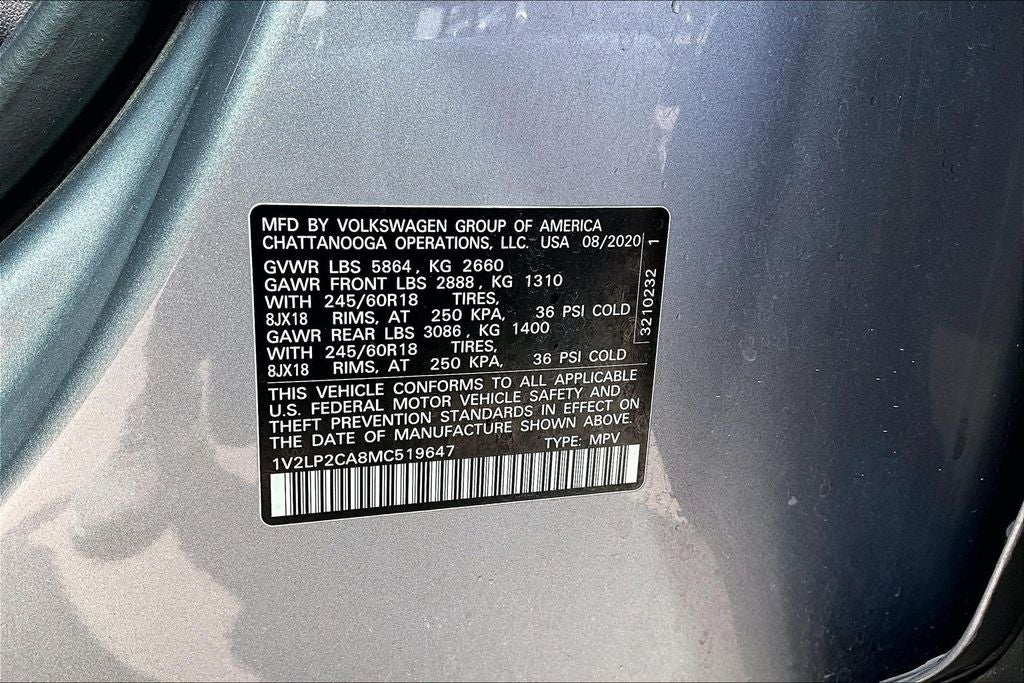 2021 Volkswagen Atlas 2.0T SE