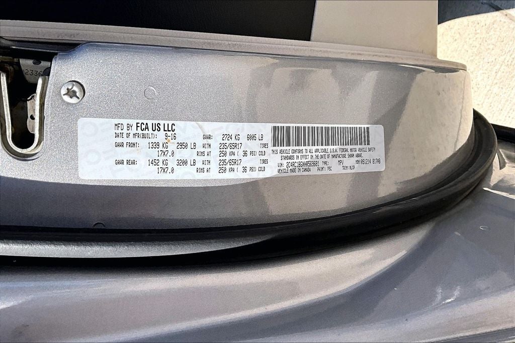 2017 Chrysler Pacifica Touring L