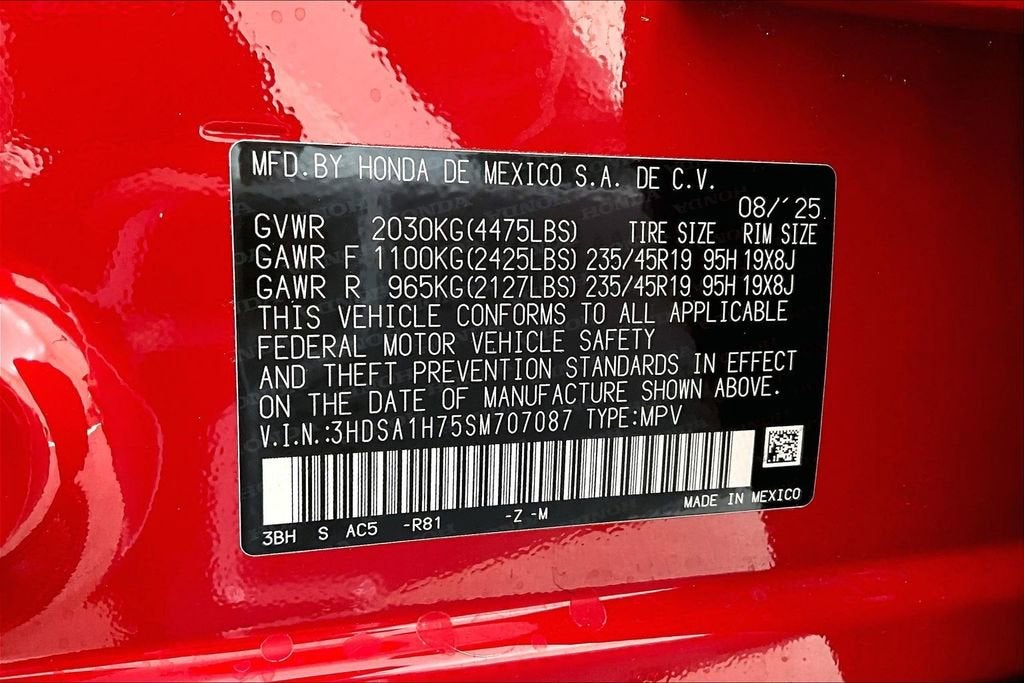 2025 Acura ADX A-Spec Advance Package