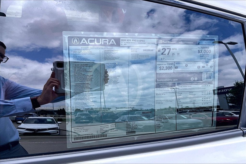 2026 Acura ADX A-Spec Package