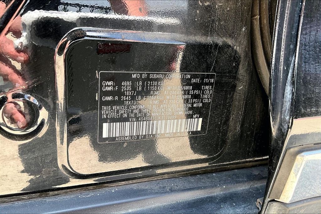2019 Subaru Outback 2.5i Touring