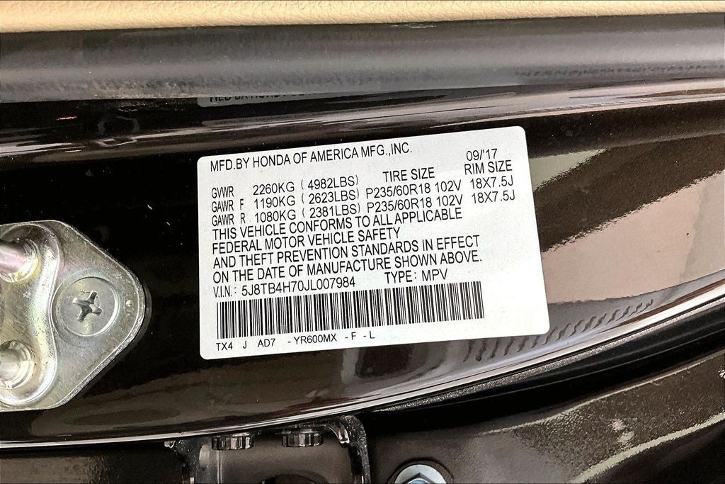 2018 Acura RDX Advance Package