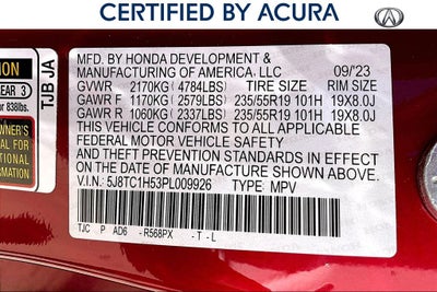 2023 Acura RDX Technology Package