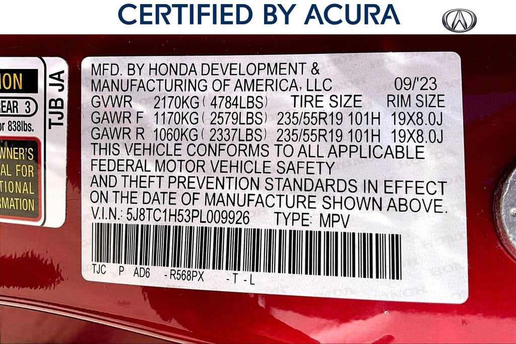 2023 Acura RDX Technology Package