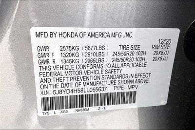 2020 Acura MDX Technology SH-AWD