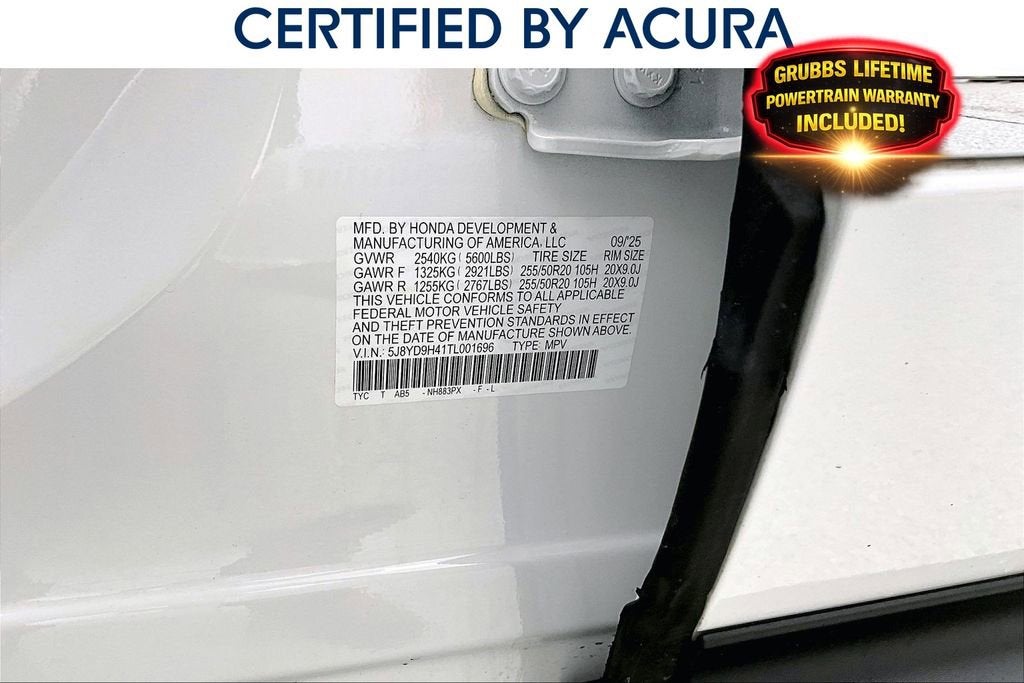 2026 Acura MDX Technology Package