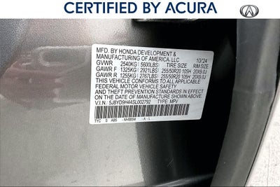 2025 Acura MDX Technology Package