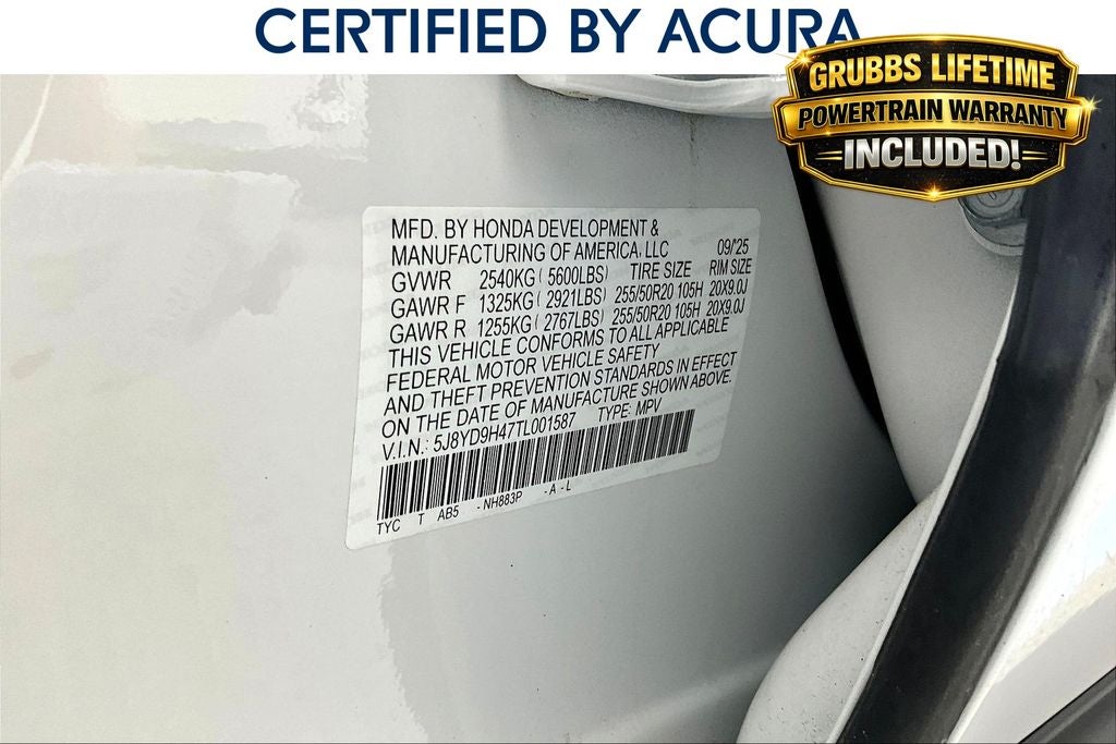 2026 Acura MDX Technology Package