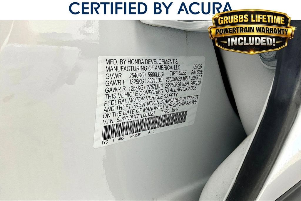 2026 Acura MDX Technology Package