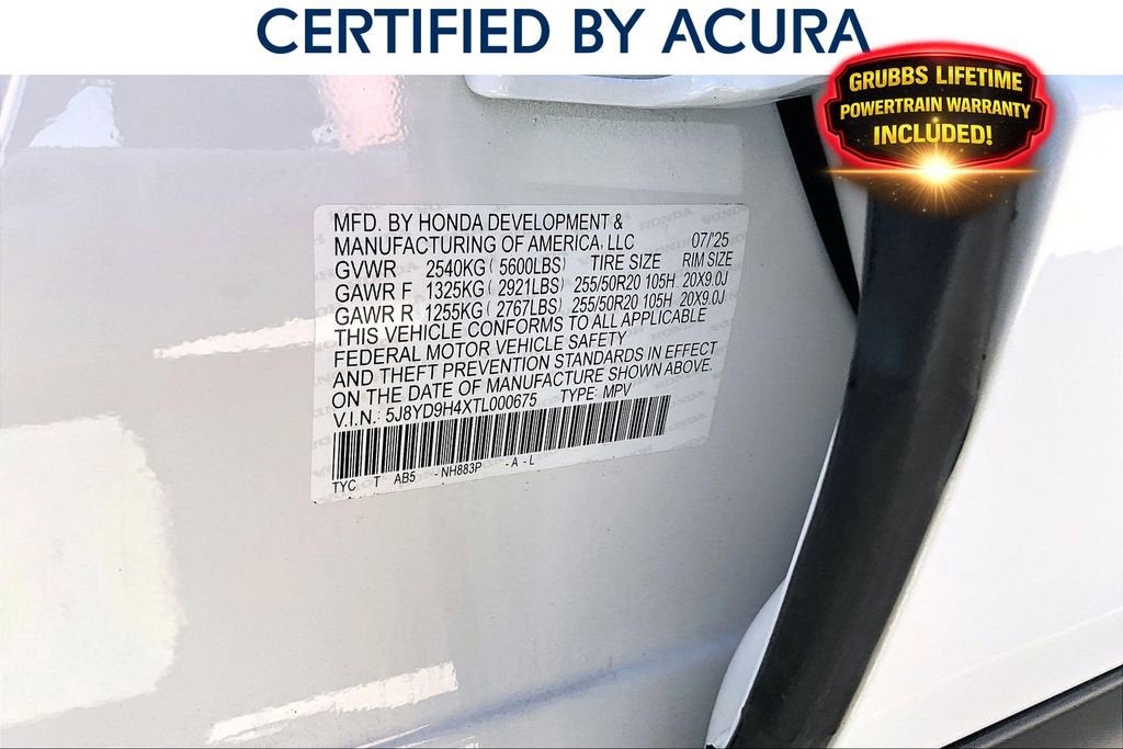 2026 Acura MDX Technology Package