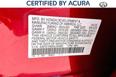 2025 Acura MDX Advance Package SH-AWD