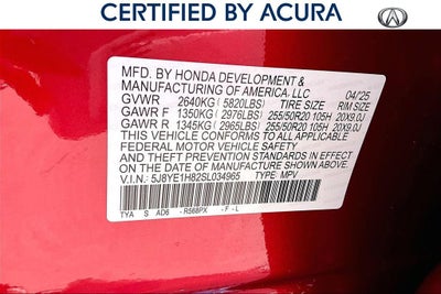 2025 Acura MDX Advance Package SH-AWD