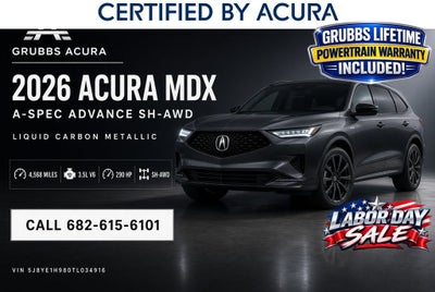 2026 Acura MDX A-Spec Advance Package SH-AWD