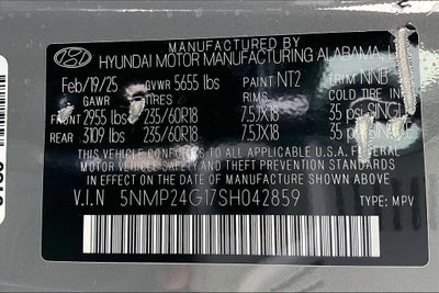 2025 Hyundai Santa Fe Hybrid SEL