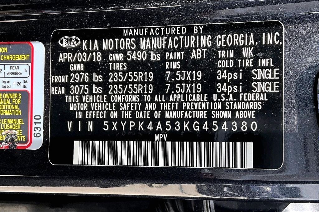 2019 Kia Sorento SX Limited