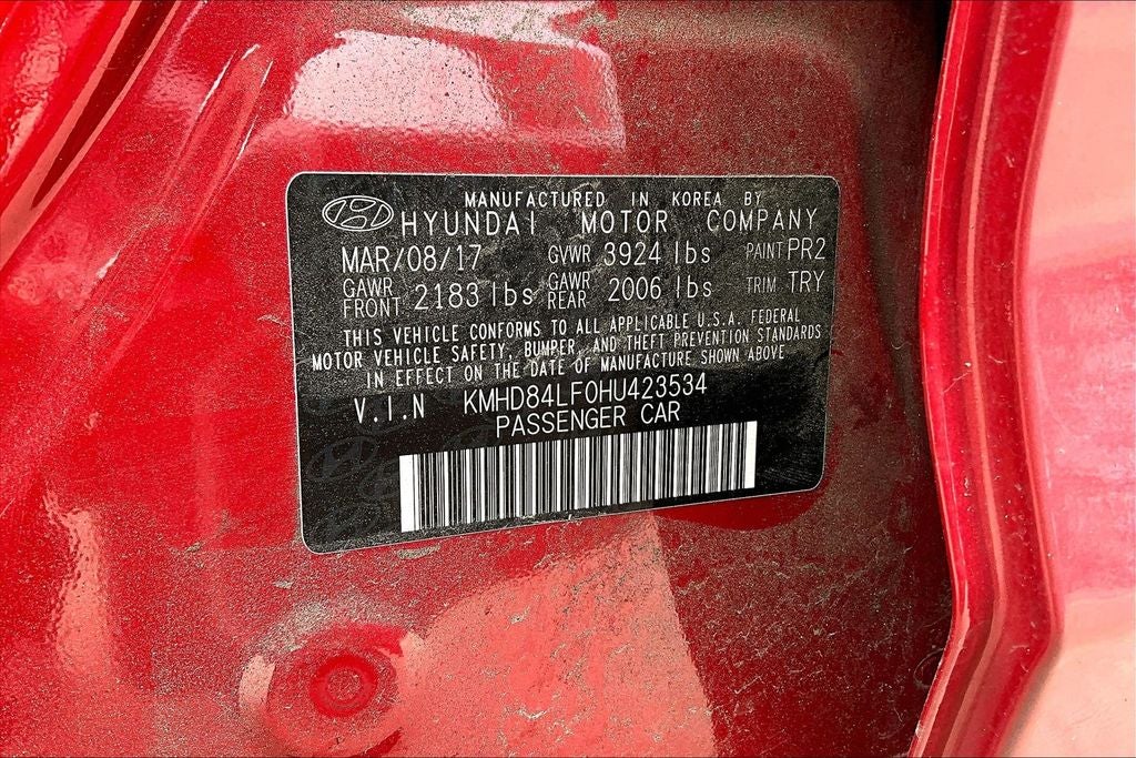 2017 Hyundai Elantra Value Edition