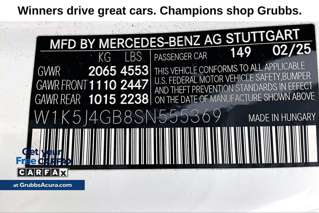 2025 Mercedes-Benz CLA CLA 250