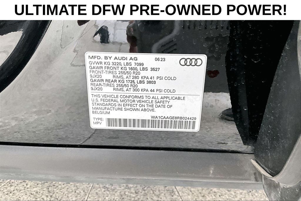 2024 Audi Q8 Sportback e-tron Premium Plus S line quattro