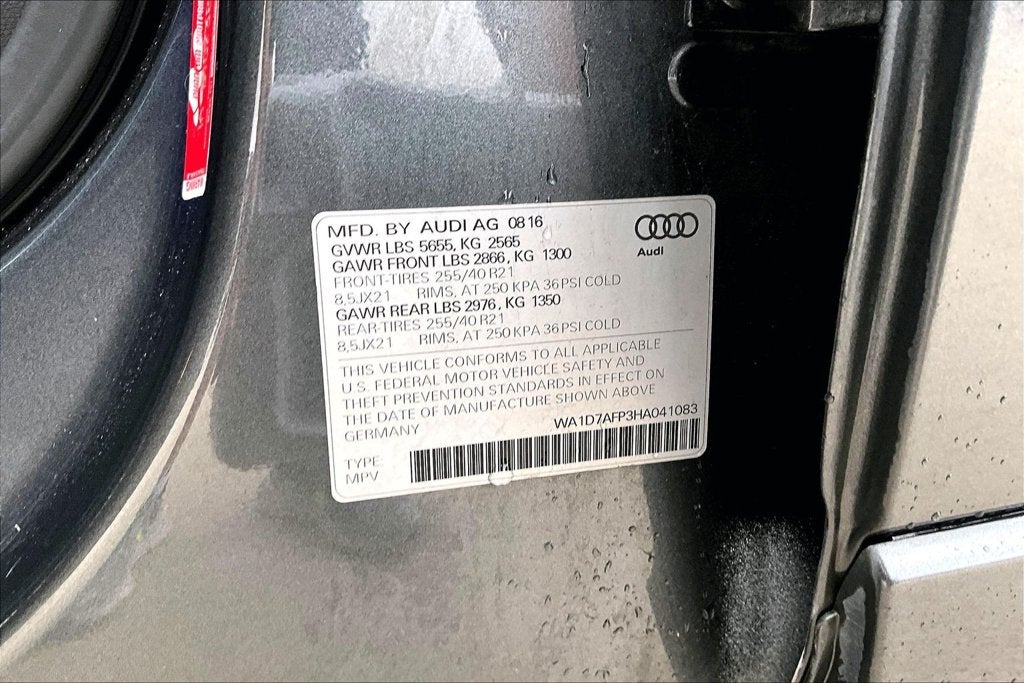 2017 Audi Q5 3.0T Premium Plus quattro