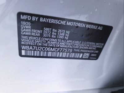 2021 BMW 7 Series 750i xDrive M Sport
