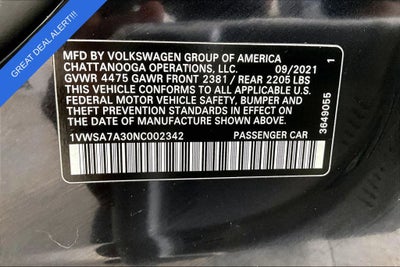 2022 Volkswagen Passat 2.0T SE