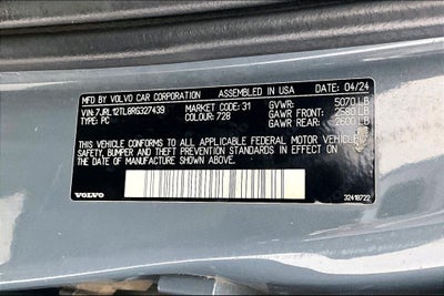 2024 Volvo S60 B5 Plus Dark Theme